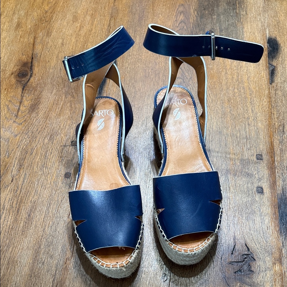 Women's Navy Espadrille Sandals